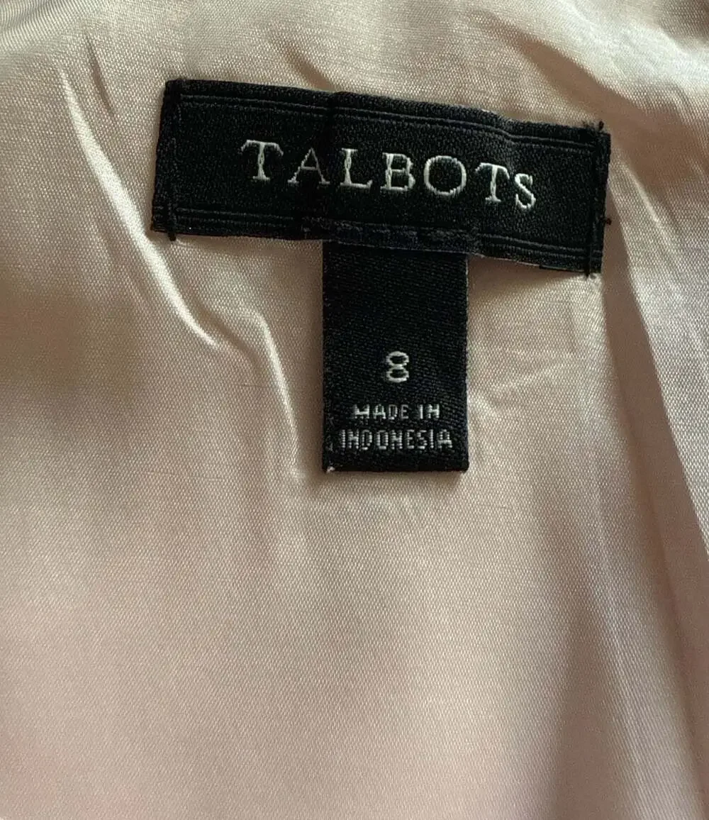 Talbots Sleeveless Ponte Knit A-Line Dress in Pink